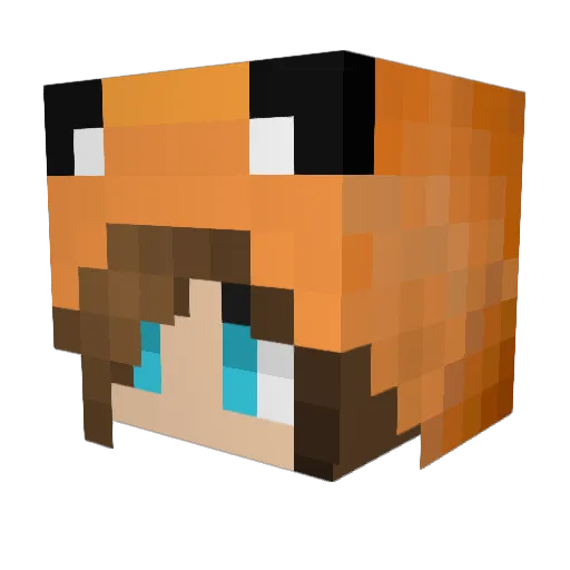 AliceCampo Minecraft avatar head, 3D render