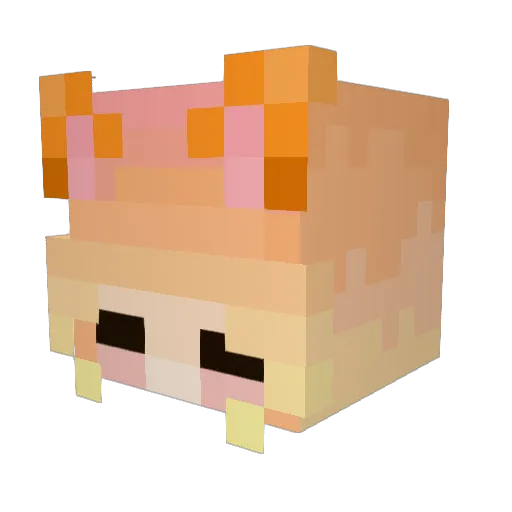 AliceCreeper101 Minecraft avatar head, 3D render