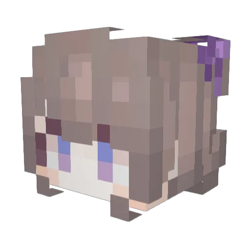 AliceI7 Minecraft avatar head, 3D render
