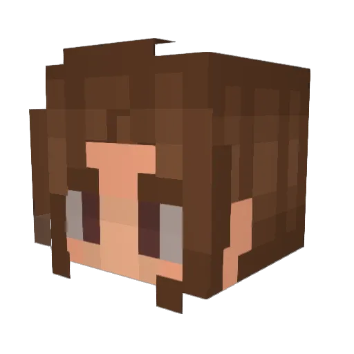 AliceNetGamesBR Minecraft avatar head, 3D render