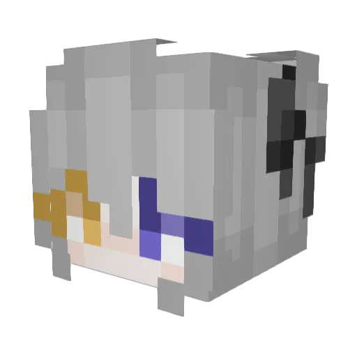 AliceSte11a Minecraft avatar head, 3D render