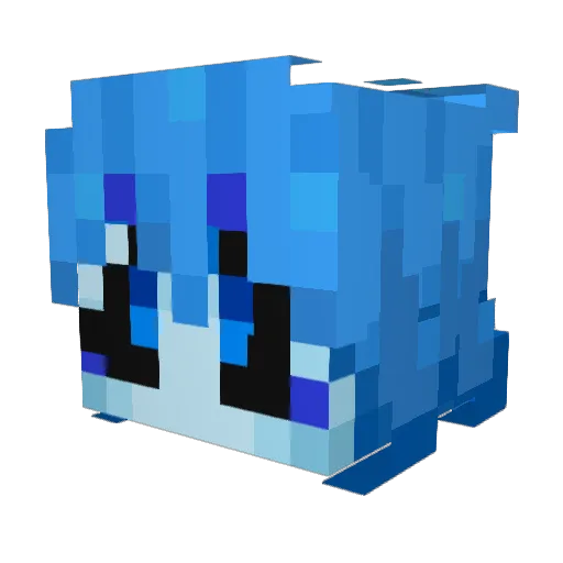AliceUnchaine Minecraft avatar head, 3D render