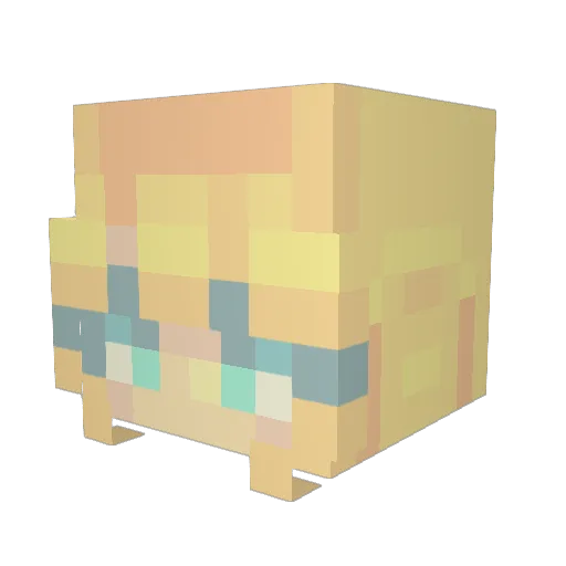 Alice_Berg Minecraft avatar head, 3D render