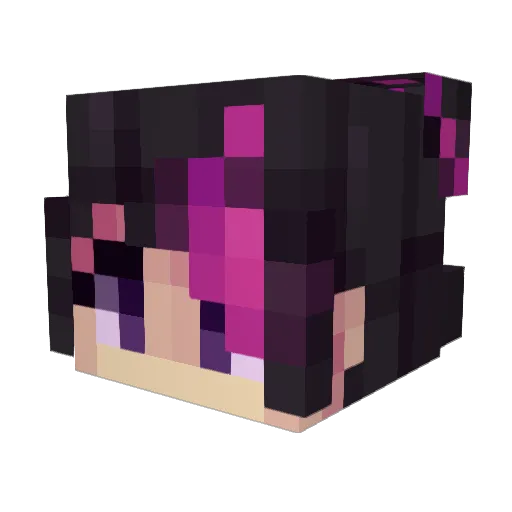 Alice_Carol Minecraft avatar head, 3D render