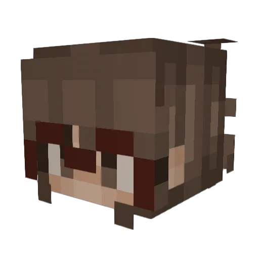 Alice_L1309 Minecraft avatar head, 3D render