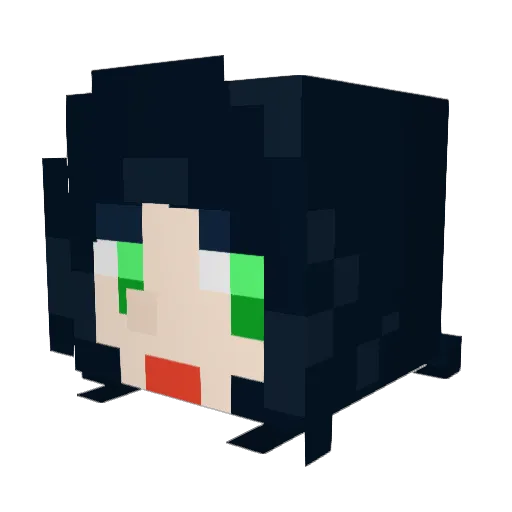Alice_Laddle Minecraft avatar head, 3D render