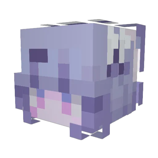 Alice_Ling Minecraft avatar head, 3D render