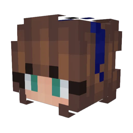 Alice_Stories Minecraft avatar head, 3D render