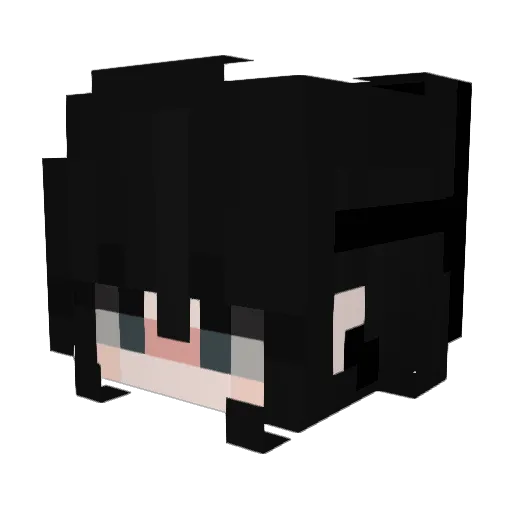 Alicepandagamer Minecraft avatar head, 3D render