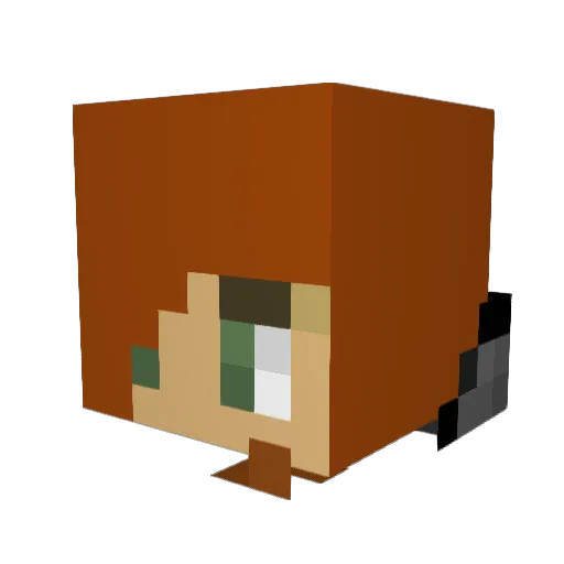 Alicia_Ally Minecraft avatar head, 3D render