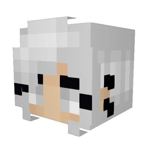 Alicia_Scarlet Minecraft avatar head, 3D render