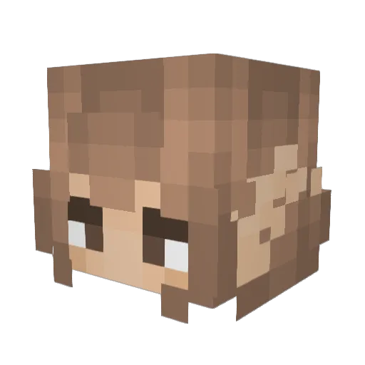 AliciousSoftware Minecraft avatar head, 3D render
