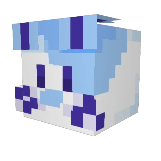 Alicon852 Minecraft avatar head, 3D render