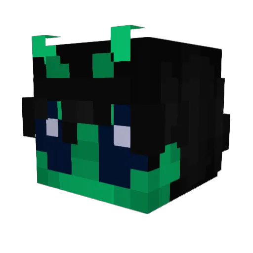 AlienBoyOnKenos Minecraft avatar head, 3D render