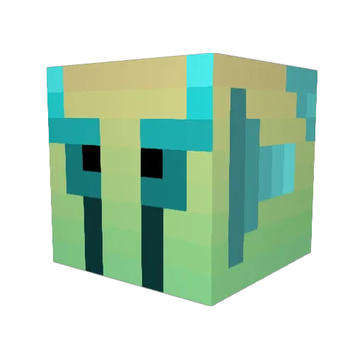 AlienDingus Minecraft avatar head, 3D render