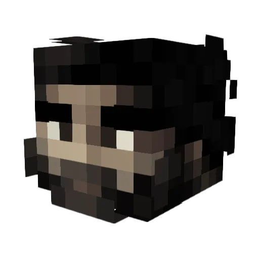 AlienE23 Minecraft avatar head, 3D render
