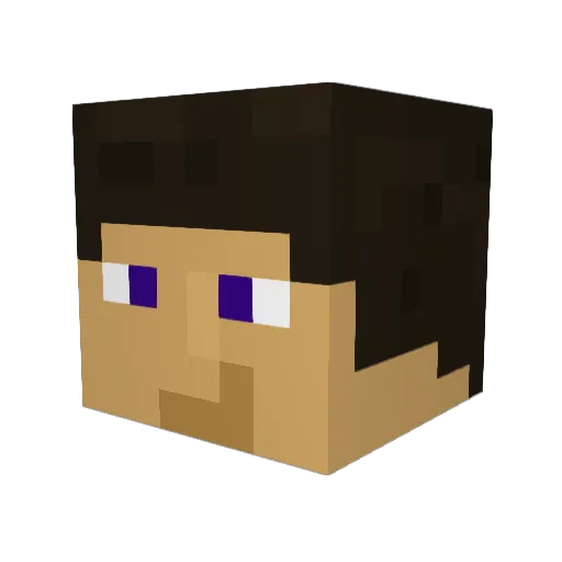 AlienJellyFish Minecraft avatar head, 3D render