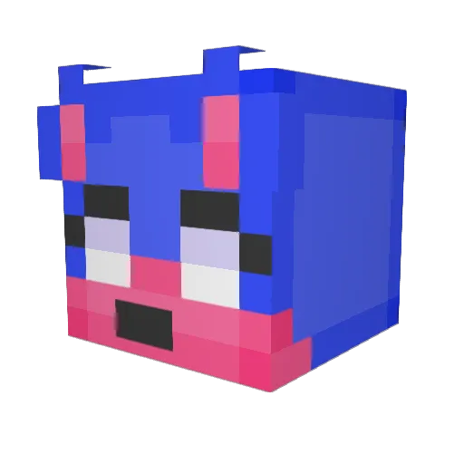 AlienNovaaa Minecraft avatar head, 3D render