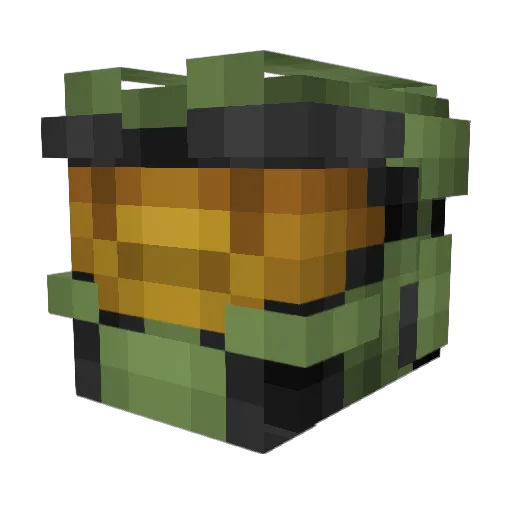 AlienObama Minecraft avatar head, 3D render
