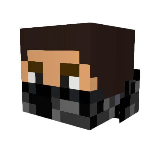 AlienShifter Minecraft avatar head, 3D render
