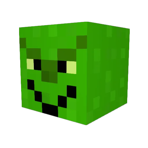 AlienSoldier1 Minecraft avatar head, 3D render
