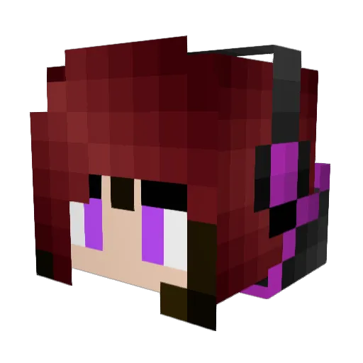 Alien_25 Minecraft avatar head, 3D render