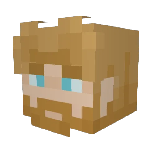 Alienchaz Minecraft avatar head, 3D render