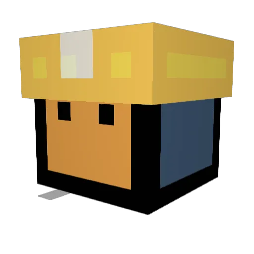 Aliencheese2 Minecraft avatar head, 3D render