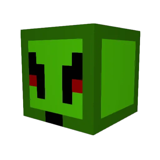 AliencraftPL Minecraft avatar head, 3D render