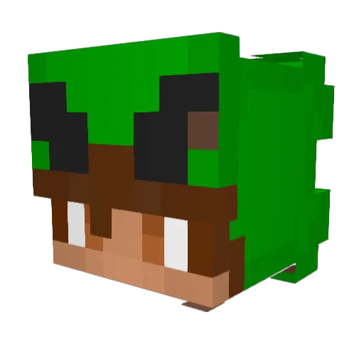 Alienncpvp Minecraft avatar head, 3D render
