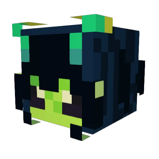 Alienx_ Minecraft avatar head, 3D render