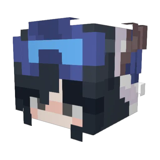 AlienzYo Minecraft avatar head, 3D render