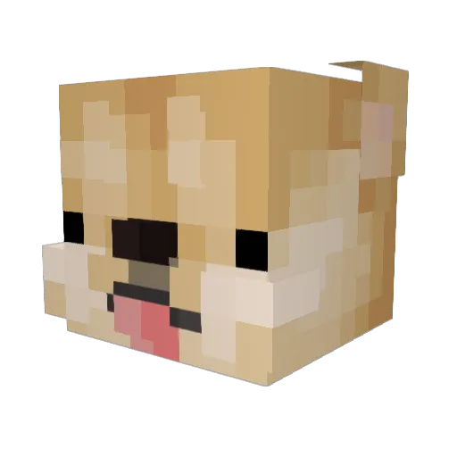 Aliezra Minecraft avatar head, 3D render