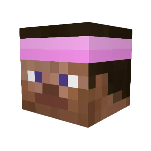 Alifi Minecraft avatar head, 3D render