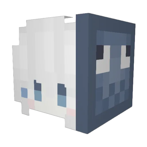Alifs Minecraft avatar head, 3D render