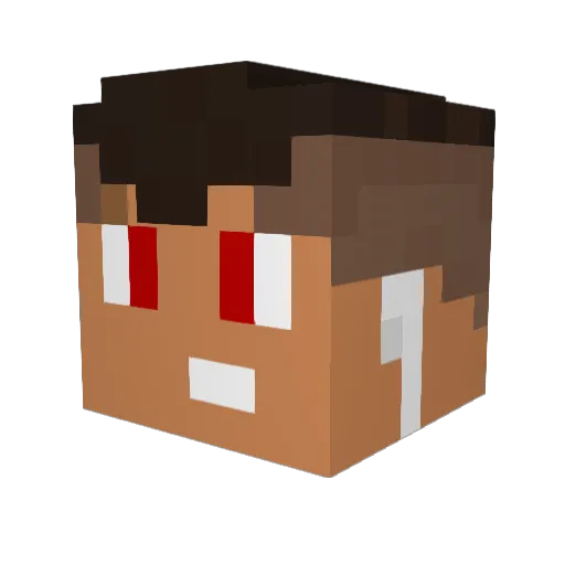 AlihanAlt Minecraft avatar head, 3D render