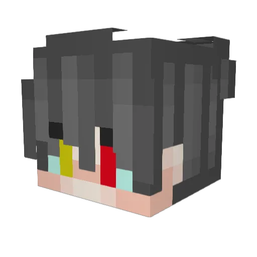 AlihanBey Minecraft avatar head, 3D render