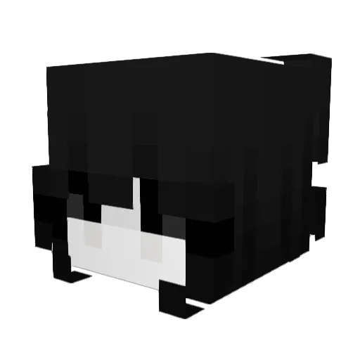 Aliibi Minecraft avatar head, 3D render