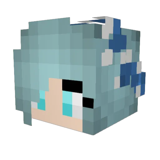 Aliiii1 Minecraft avatar head, 3D render
