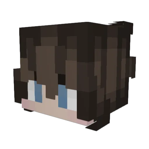 Aliiiiix Minecraft avatar head, 3D render