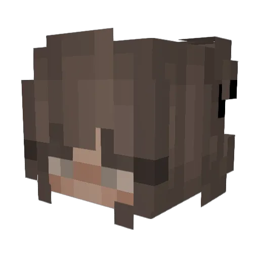 Aliimox Minecraft avatar head, 3D render
