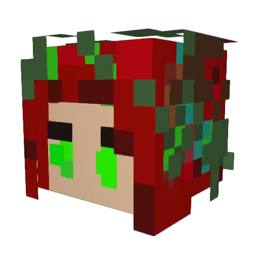 AliisaTheDark Minecraft avatar head, 3D render