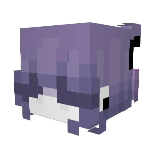 Aliisc Minecraft avatar head, 3D render