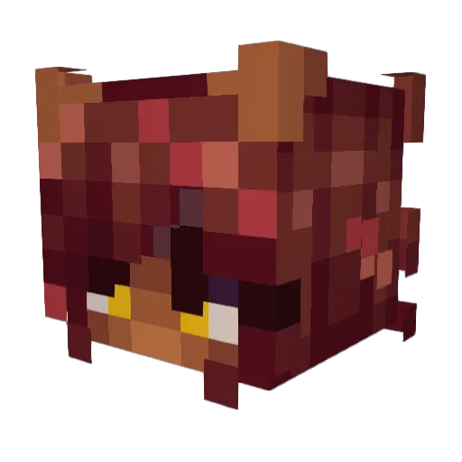 Alika_11 Minecraft avatar head, 3D render
