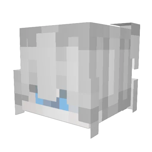 Alikss_ Minecraft avatar head, 3D render