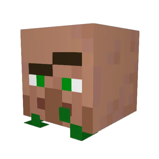 Alilegend Minecraft avatar head, 3D render