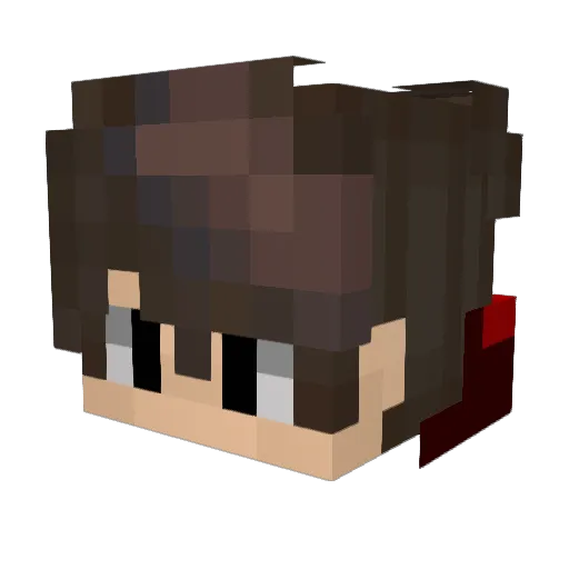 AlimpeYT Minecraft avatar head, 3D render