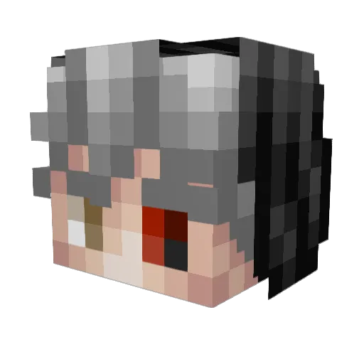 Alin02 Minecraft avatar head, 3D render