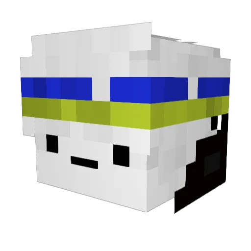 AlinaTvaruka Minecraft avatar head, 3D render