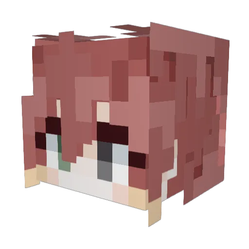 Alino_10 Minecraft avatar head, 3D render